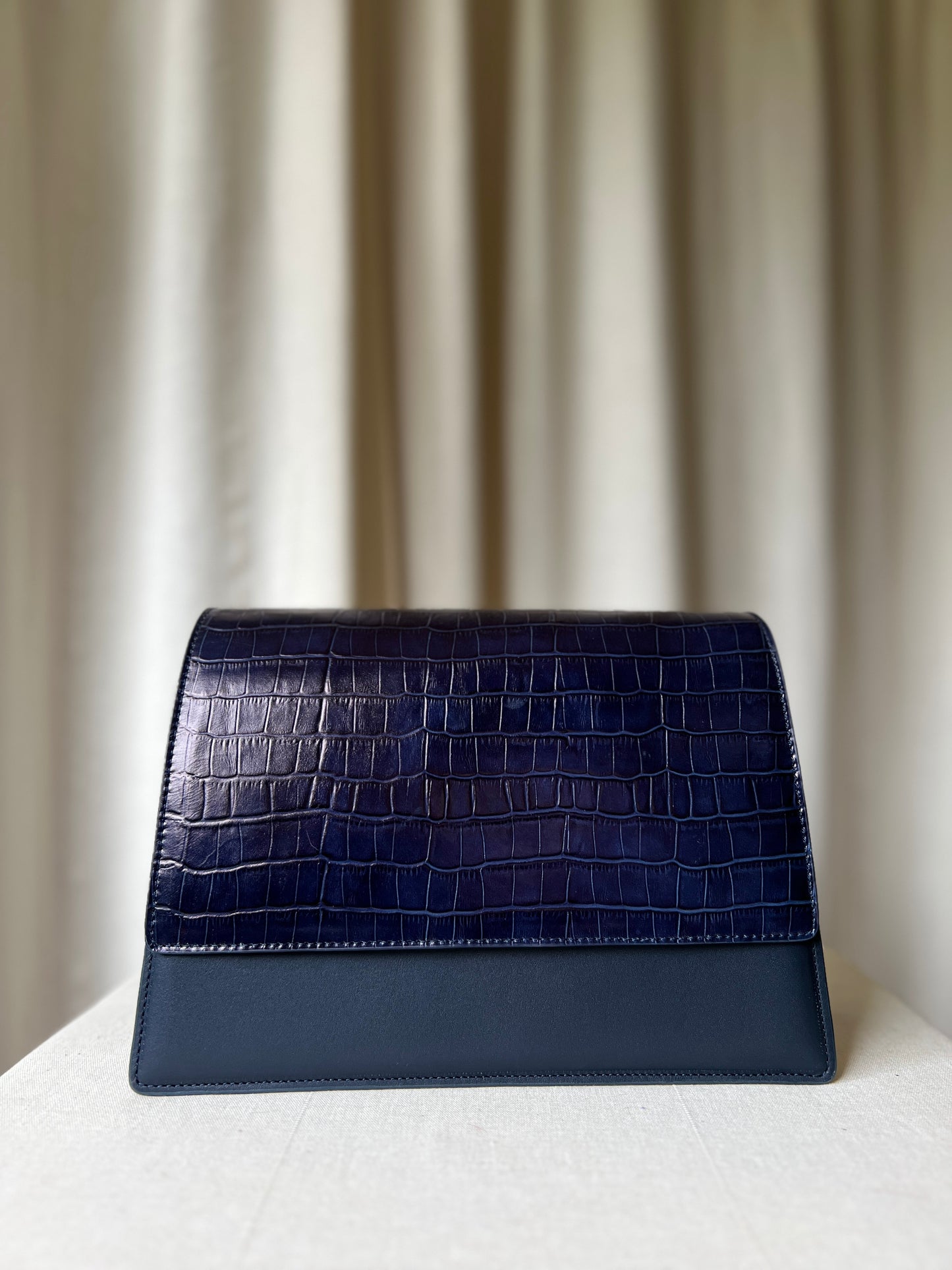 The Flap Navy Croco